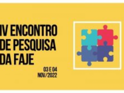 IV Encontro de Pesquisa da FAJE 