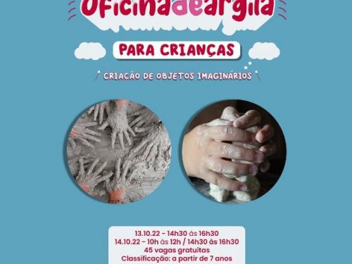 Oficina de argila para crianças