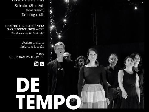 Espetáculo: De Tempo Somos – um sarau do Grupo Galpão”