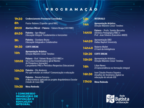 I Congresso Brasileiro de Inovação e Educação Integral 2022