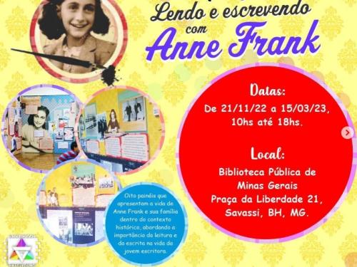 Exposição: “Lendo e Aprendendo com Anne Frank” | Biblioteca Pública Estadual de Minas Gerais