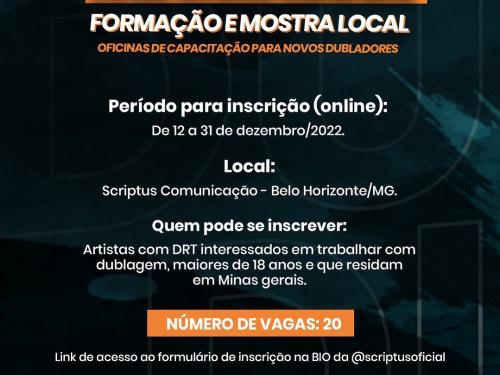 Oficina de capacitação para dublagem - Scriptus Comunicação