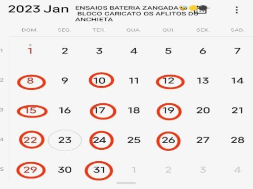 Ensaios: Bloco Caricato Aflitos do Anchieta