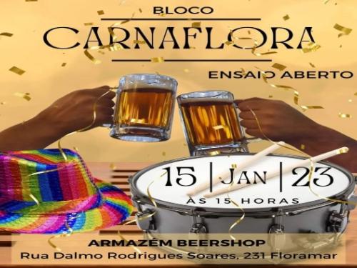 Ensaio aberto - Bloco Carnaflora 2023