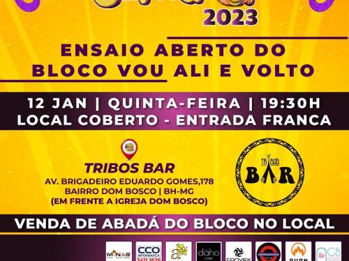 Ensaio aberto: Bloco Vou Ali e Volto 2023