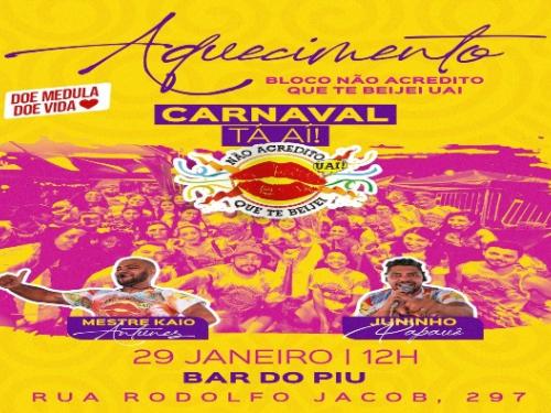 Ensaios: Bloco Não Acredito que te beijei