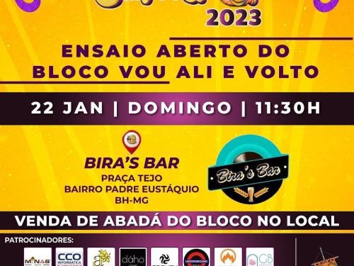 Ensaio aberto: Bloco Vou Ali e Volto 2023
