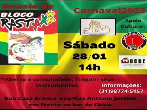 Ensaios: Bloco Rastaxé