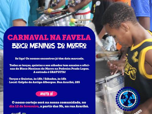 Ensaios: Bloco Meninos do Morro PPL