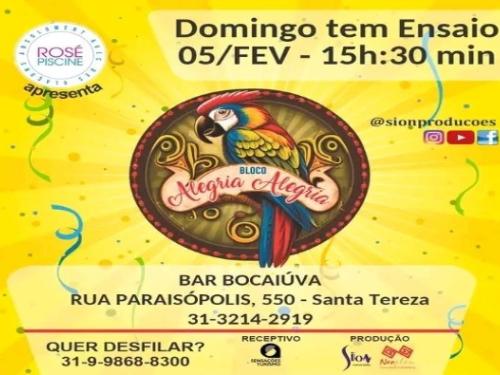 Ensaios: Bloco Alegria Alegria