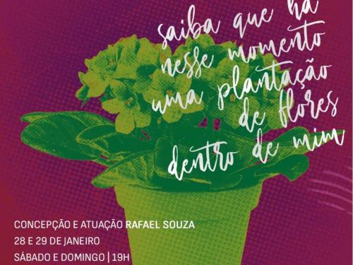 Cena Curta "Saiba que há nesse momento uma plantação de flores dentro de mim" - Clementtina