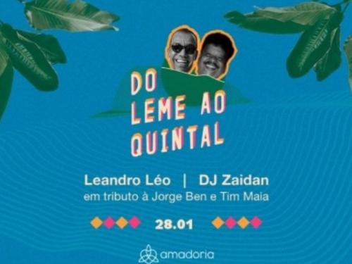  Leandro Léo em tributo a Jorge Ben e Tim Maia + DJ Zaidan 
