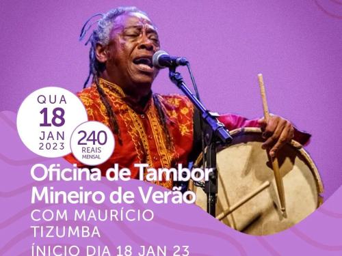 Oficina de Tambor Mineiro de Verão com Maurício Tizumba - Bar do Museu Clube da Esquina