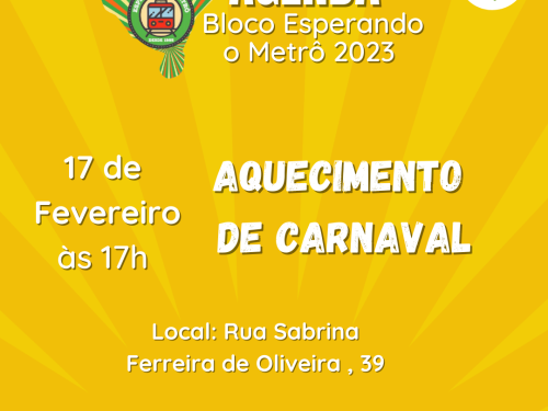 Ensaio aberto: Bloco Esperando o Metrô