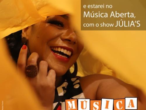 MÚSICA ABERTA - um encontro entre Júlia Tizumba e Júlia Ribas