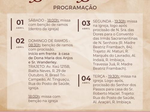 Semana Santa - Igreja Bom Pastor