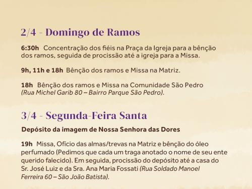 Semana Santa - Igreja Santo Antônio Venda Nova