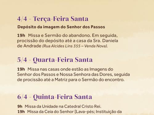 Semana Santa - Igreja Santo Antônio Venda Nova