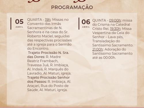 Semana Santa - Igreja Bom Pastor