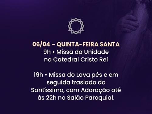 Semana Santa - Igreja Nossa Senhora de Fátima
