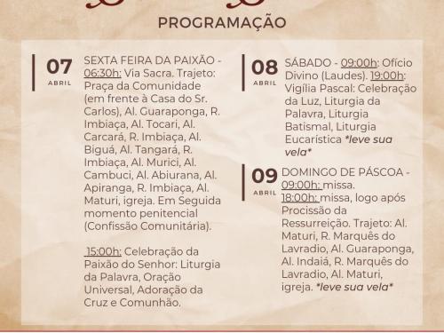 Semana Santa - Igreja Bom Pastor