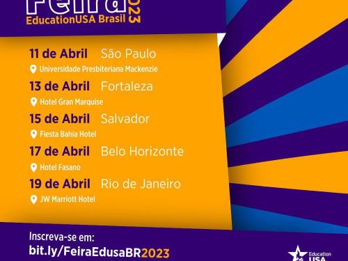 Feira EducationUSA Brasil 2023 - Belo Horizonte