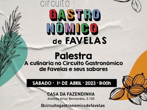 Palestra: Circuito Gastronômico de Favelas