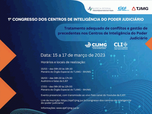1º Congresso dos Centros de Inteligência do Poder Judiciário