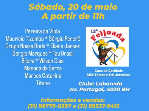 12ª Feijoada Beneficente – Casa de Caridade Mãe Tereza e Pai Jeremias