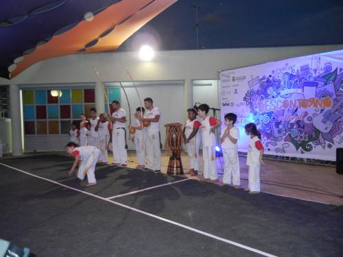Aula de capoeira no CCSF 