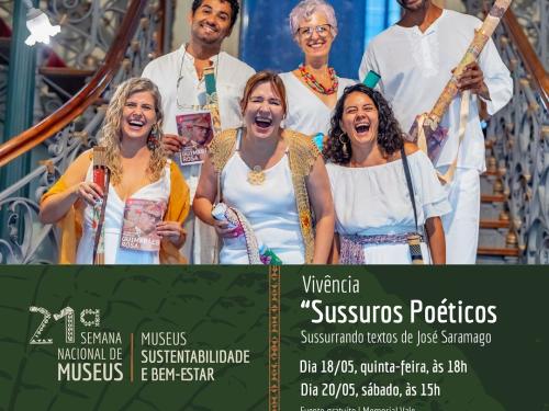 Performance “Sussurros Poéticos”: Sussurrando textos de José Saramago