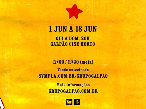 Espetáculo: “Cabaré Coragem” - Grupo Galpão