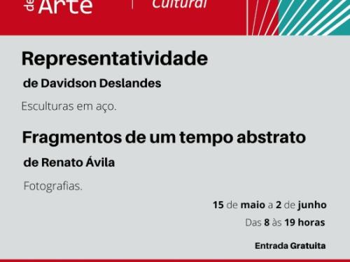 Exposições Representatividade e Fragmentos de um tempo abstrato