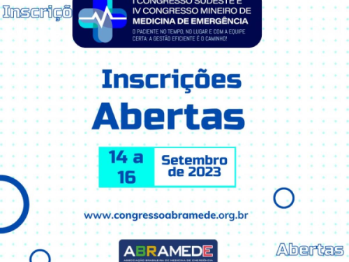 I Congresso Sudeste / IV Congresso Mineiro de Medicina de Emergência 2023