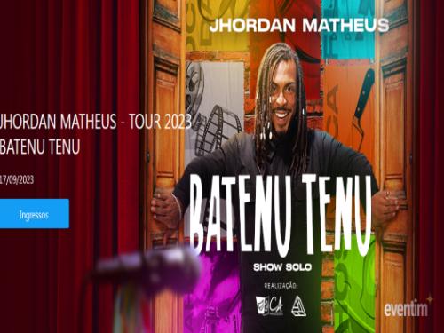 Show solo: "Batenu Tenu" de Jhordan Matheus