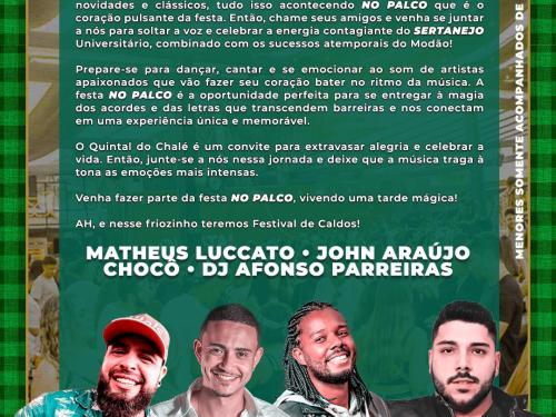 No Palco - Quintal do Chalé