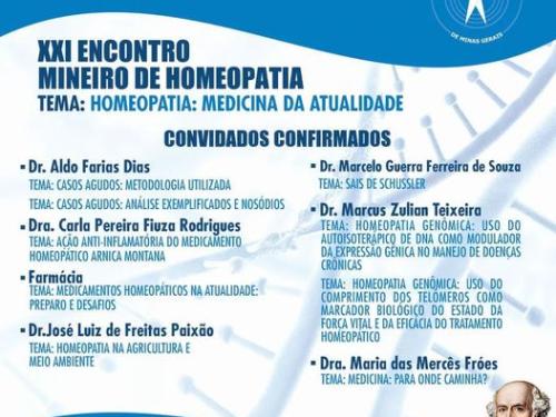 XXI Encontro Mineiro de Homeopatia 2023