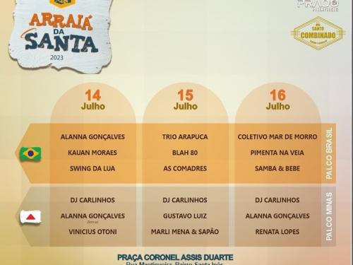 Arraiá da Santa 2023