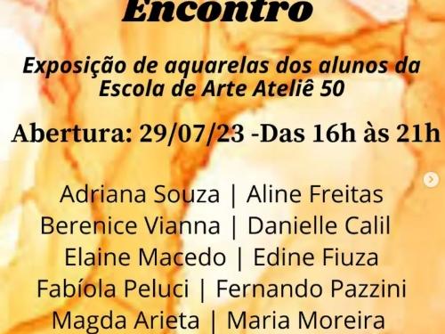 Exposição de aquarela na Galeria Labyrinthus