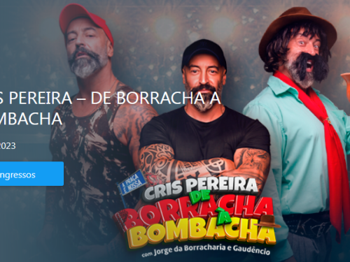 Espetáculo: "De borracha a bombacha" de Cris Pereira