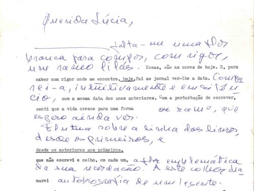 Exposição: "Cartas aos escritores do meu ramo" - Maria Gabriela Llansol