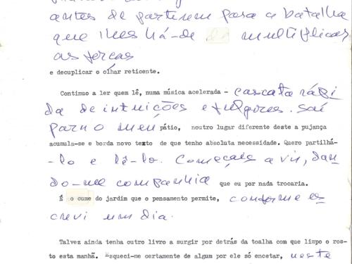 Exposição: "Cartas aos escritores do meu ramo" - Maria Gabriela Llansol