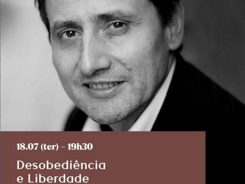 Palestra: Filósofo francês Frédéric Gros "Desobediência e Liberdade"