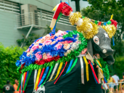 Férias nos Teatros - Teatro Francisco Nunes - Sois África Mirim - Tom Nascimento & Travessia Iluminada Boi Rosado