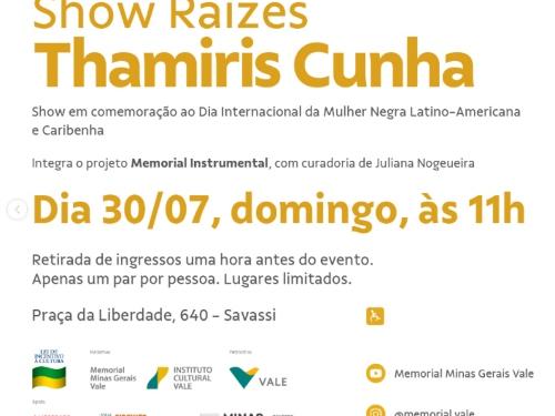 Show Raízes: Thamiris Cunha