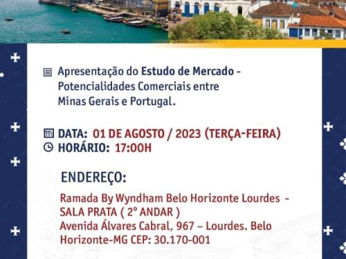 Apresentação do Estudo de Mercado - Potencialidades Comerciais entre Minas Gerais e Portugal 