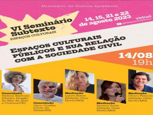 VI Seminário Subtexto "Espaços Culturais"