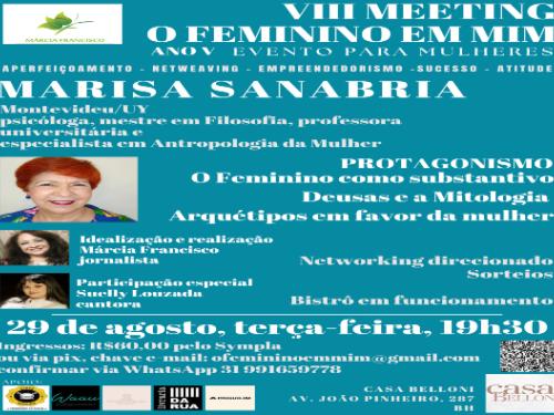 VIII Meeting ‘O Feminino em mim’ por Marisa Sanabria