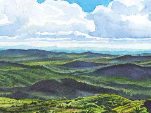 Exposição “Aquarelas: A paisagem mineira”, de Marcelo Latorre