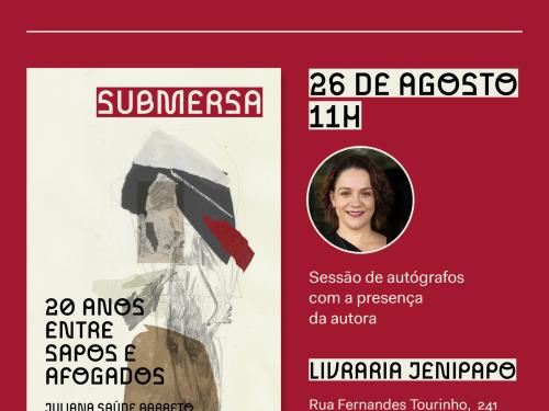 Lançamento do livro "Submersa, 20 anos com Sapos e Afogados"